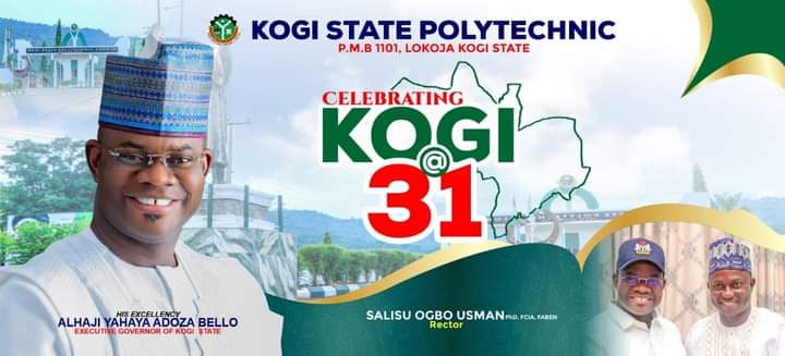 𝗛𝗘𝗔𝗥𝗧𝗬 𝗙𝗘𝗟𝗜𝗖𝗜𝗧𝗔𝗧𝗜𝗢𝗡𝗦 𝗙𝗥𝗢𝗠 𝗞𝗢𝗚𝗜 𝗦𝗧𝗔𝗧𝗘 𝗣𝗢𝗟𝗬𝗧𝗘𝗖𝗛𝗡𝗜𝗖 𝗧𝗢 𝗚𝗢𝗩𝗘𝗥𝗡𝗢𝗥 𝗕𝗘𝗟𝗟𝗢, 𝗞𝗢𝗚𝗜𝗧𝗘𝗦, 𝗢𝗡 𝟯𝟭𝘀𝘁 𝗔𝗡𝗡𝗜𝗩𝗘𝗥𝗦𝗔𝗥𝗬 𝗢𝗙 𝗞𝗢𝗚𝗜 𝗦𝗧𝗔𝗧𝗘